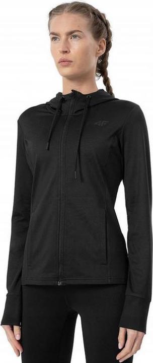 Actual product image 4F Women's thermoactive sweatshirt F113 jet black 4FAW23USEAF113 20S M/L (M, L)