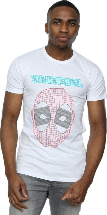 Actual product image Mens Deadpool Mesh Head T-Shirt (4XL)