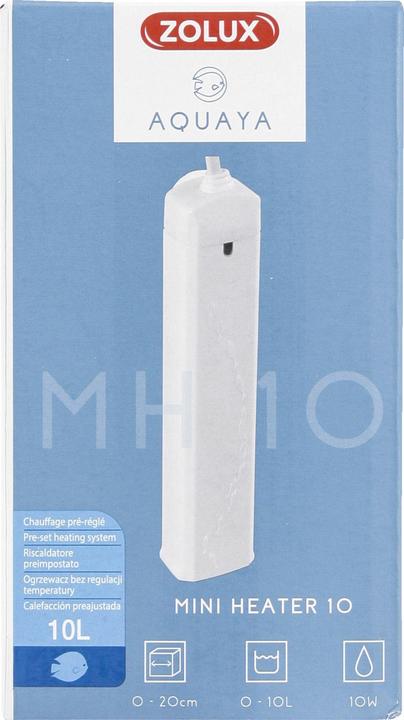 Zolux AQUAYA Mini Heater - chauffe-eau 0-10 l blanc