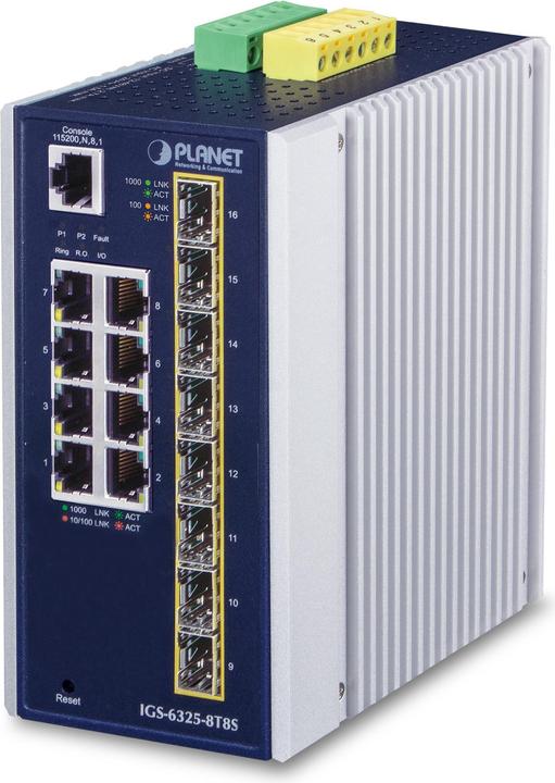 Produktbild Planet IP30 Industrial L3 8-Port (8 Ports)
