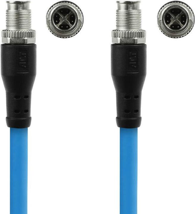 Produktbild ACT Industrial 5.00 meters Sensor cable M12X 8-pin male to M12X 8-pin male, Superflex SF/UTP TPE cable (SF/UTP, CAT6a, 5 m)