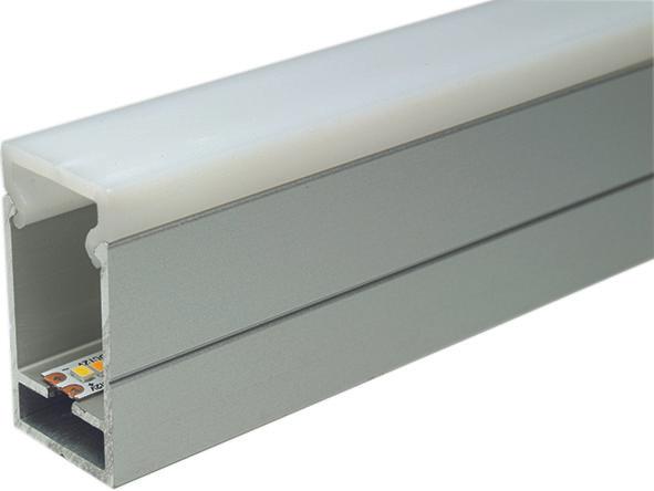Actual product image L&S LED flush-mounting/ surface-mounting profiles WTU 5 with light screen