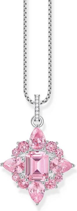 Produktbild Thomas Sabo Kettenanhänger mit pinkfarbenen Steinen Silber (925 Sterlingsilber)