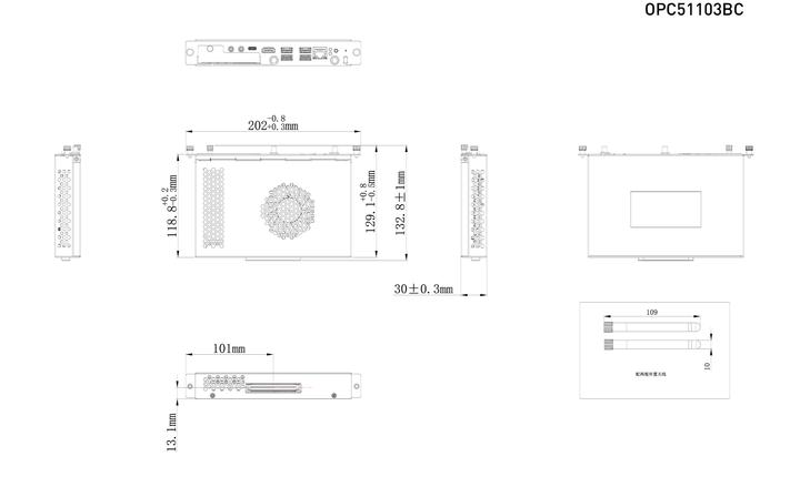 Produktbild iiyama OPC5801BC (Intel Core i5-8265U, 8 GB, 256 GB, Intel Iris Graphics)