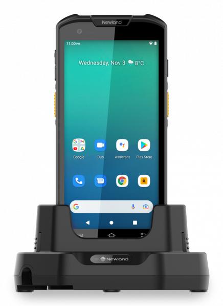 Image du produit Newland MT93 Megattera Series, 2D, 14cm (5,5"), GPS, USB-C, BT, WLAN, 4G, NFC, Android, Kit, GMS (Codes à barres 2D, Codes à barres 1D)