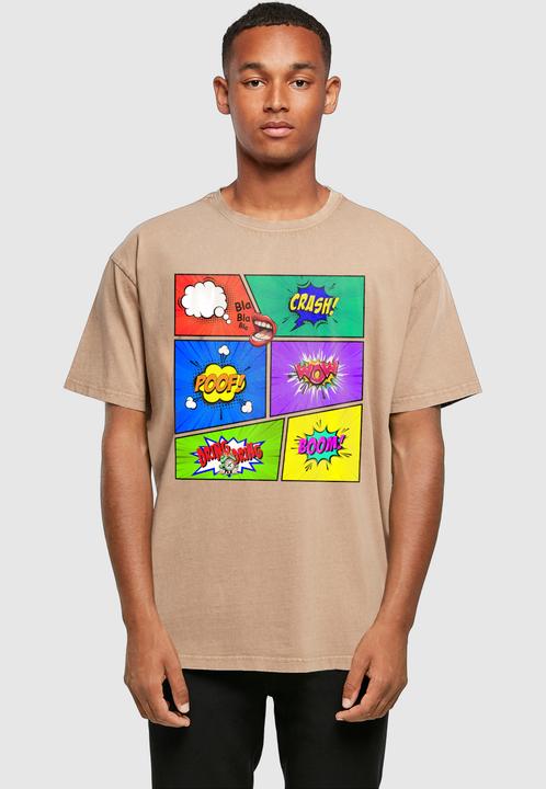 Produktbild Merchcode Book Comic Acid Washed Oversized Tee - 113001 (S)