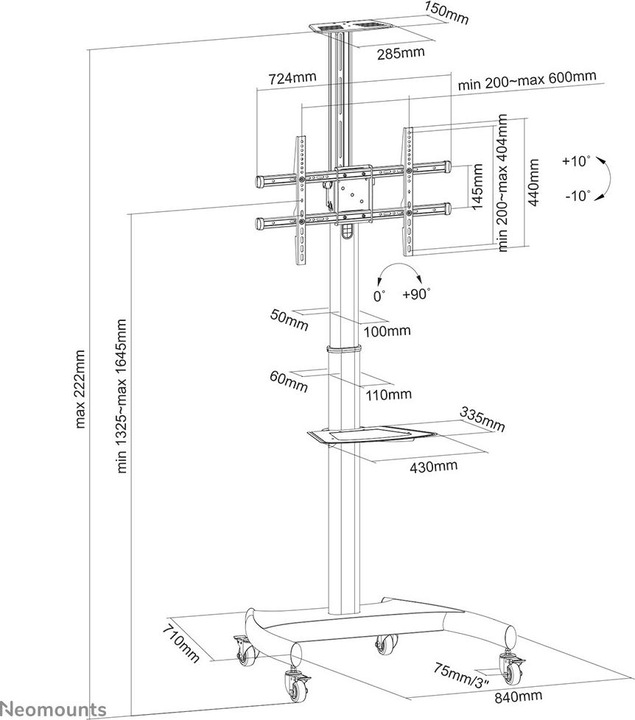 Produktbild Neomounts PLASMA-M1900E (Universal, 70", 50 kg)