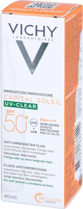 Produktbild Vichy Capital Soleil UV-Clear (Sonnencreme Gesicht, SPF 50+, 40 ml, 65 g)