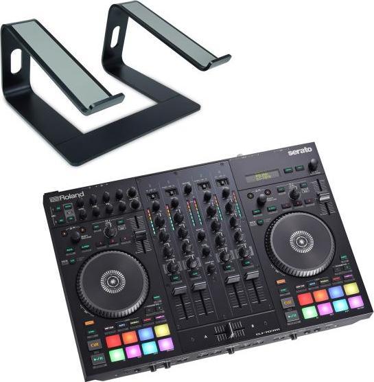 Roland DJ-707M DJ-Controller mit Ständer Schwarz