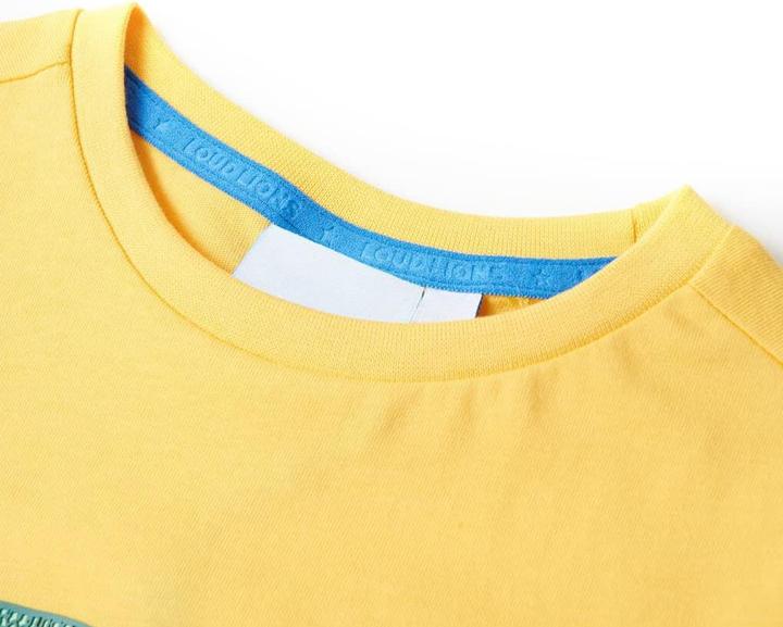 Immagine prodotto VidaXL Maglietta per bambini ocra chiaro 116,Materiale: 100 (116)