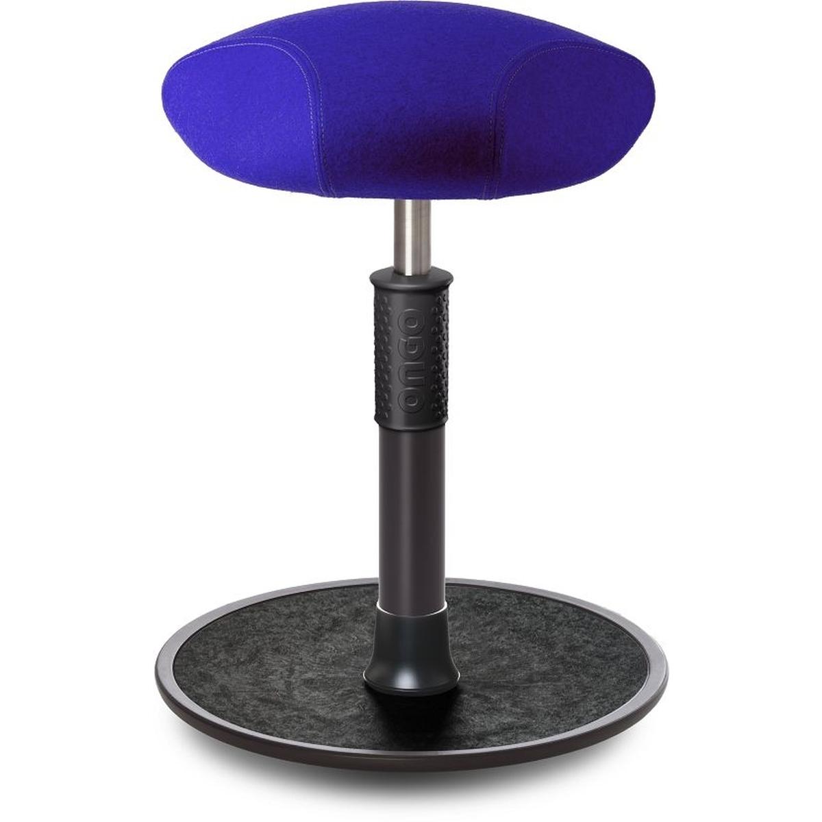 Ongo, Hocker + Pouf, Sitz- Stehhocker Free Regular Triangel kvadrat Divina r.blau schw. /schw.