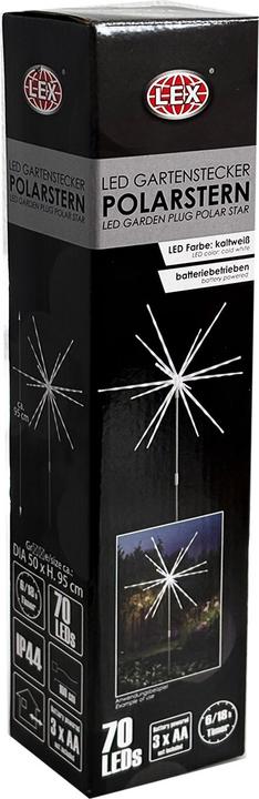 Actual product image Mojawo LED garden plug polar star cold white DIA 50xH95cm battery