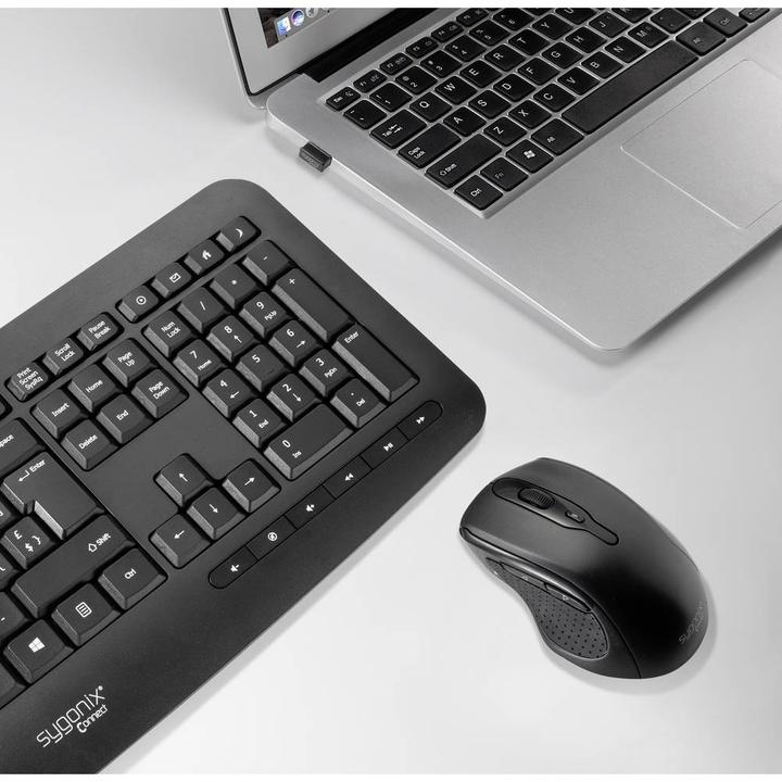 Actual product image Sygonix Connect Wireless keyboard, mouse set Switzerland (CH, Wireless)