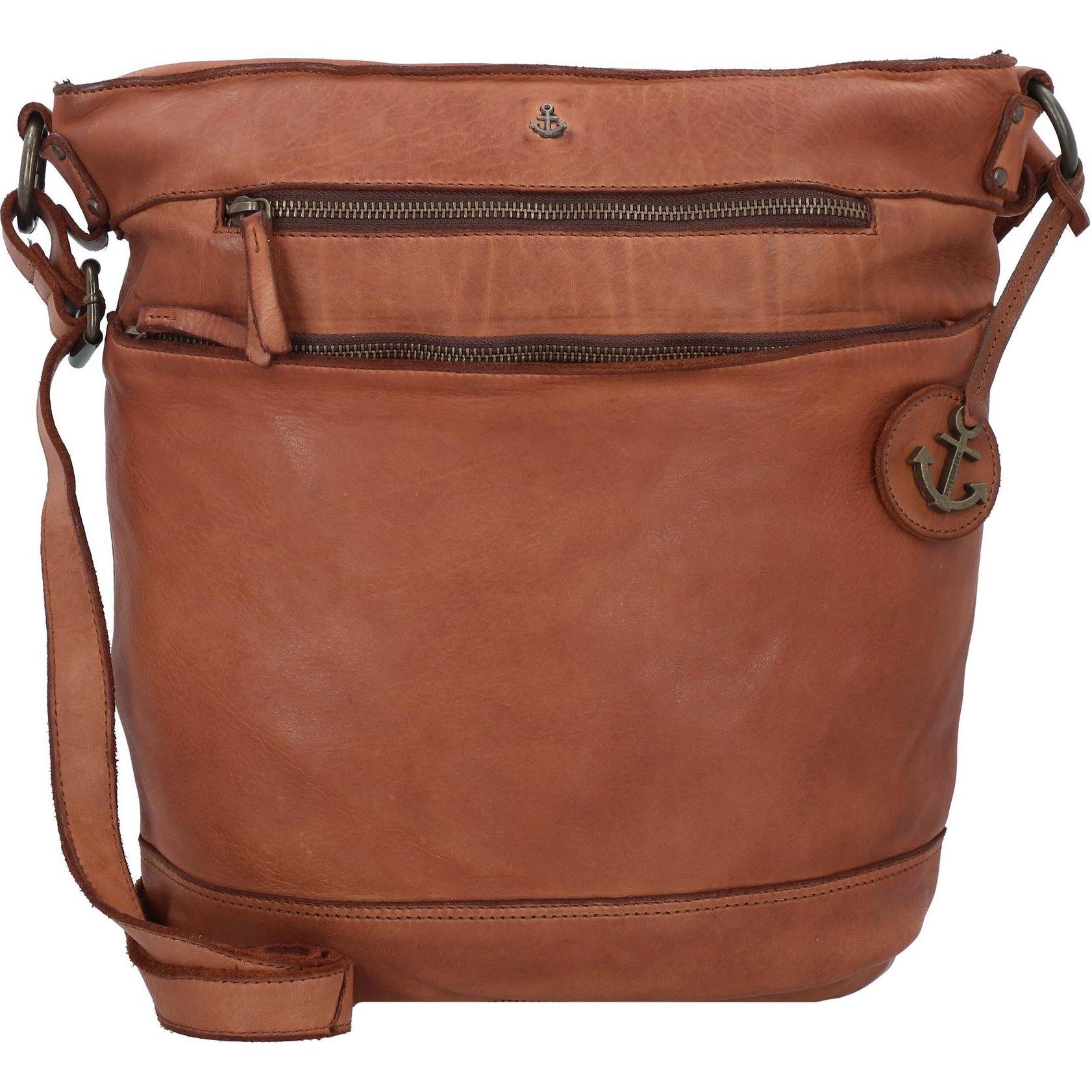 Harbour 2nd, Handtasche, Anchor Love Minna Umhängetasche Leder 33 cm, Braun