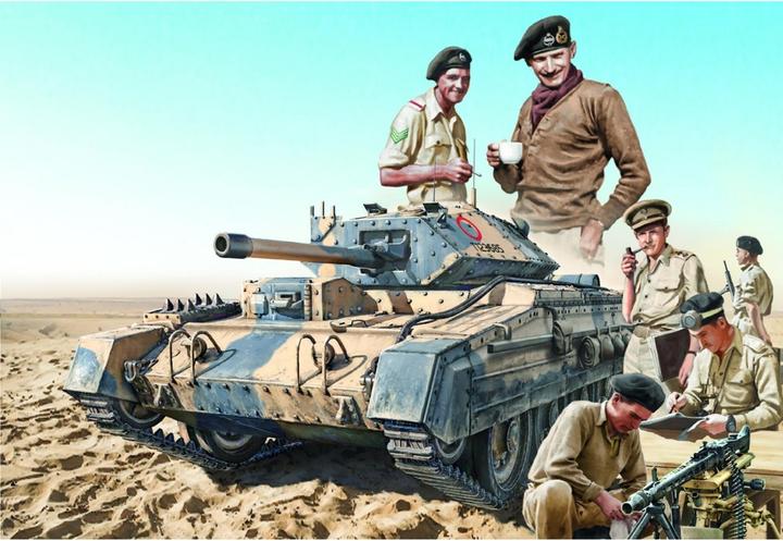 Actual product image 1:35 Brit. Crusader Mk.III w. Crew
