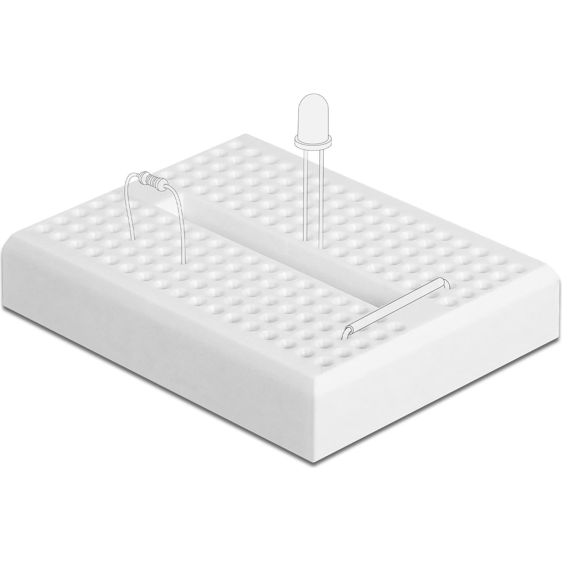 Delock Breadboard 170 Kontakte, weiss, Entwicklungsboard + Kit