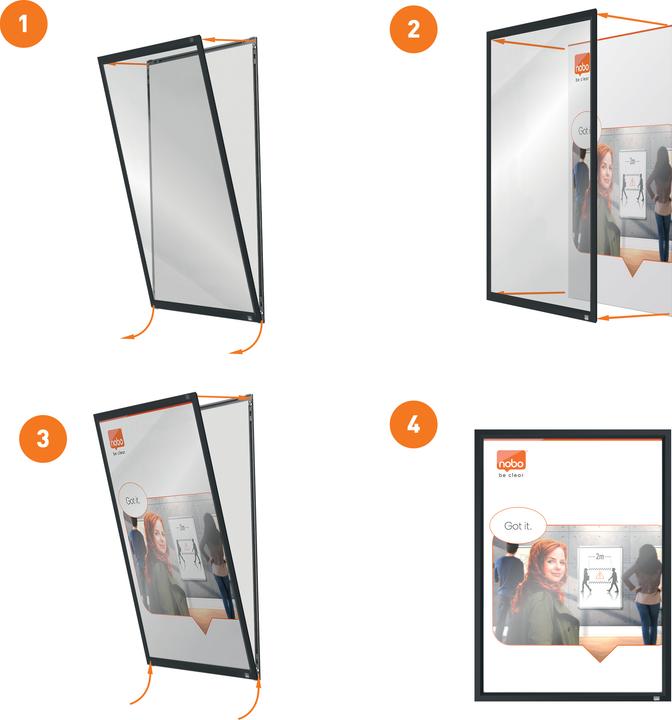 Produktbild Nobo Clip-Rahmen Impression Pro (A4)