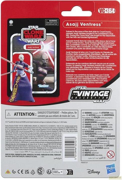 Produktbild Hasbro Star Wars: The Clone Wars Vintage Collection Actionfigur Asajj Ventress 10 cm