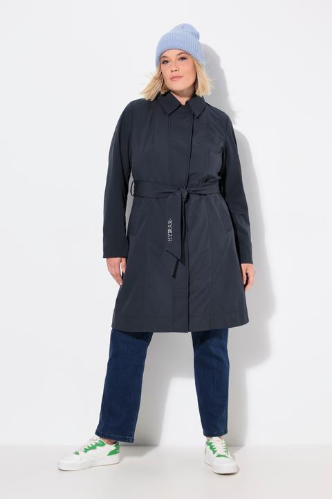 Produktbild Ulla Popken HYPRAR Softshell-Trenchcoat, wasserabweisend, Gürtel (56)