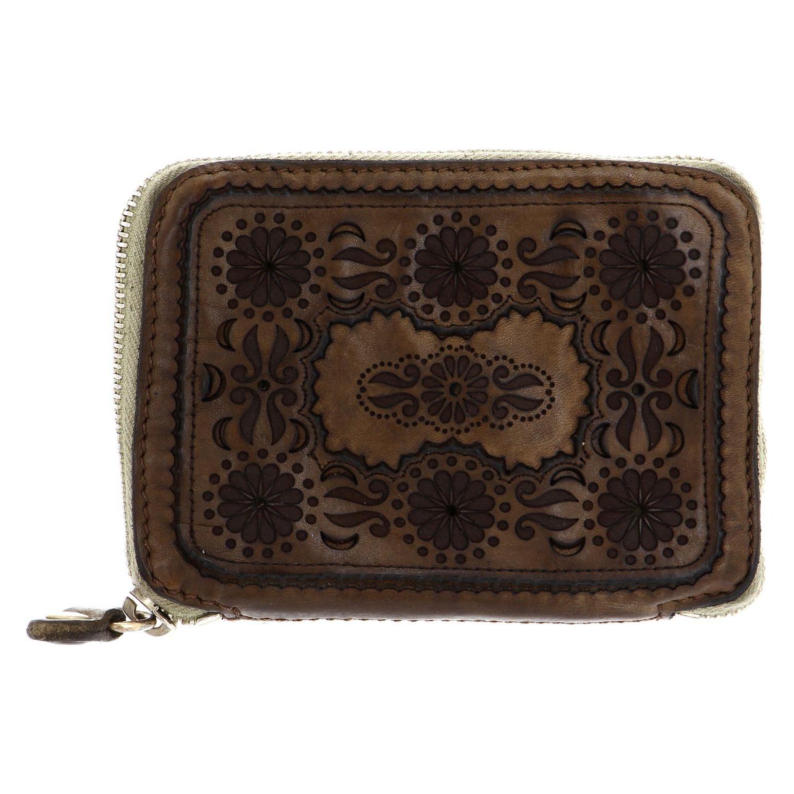Campomaggi, Damen, Portemonnaie, Wallet, Grün