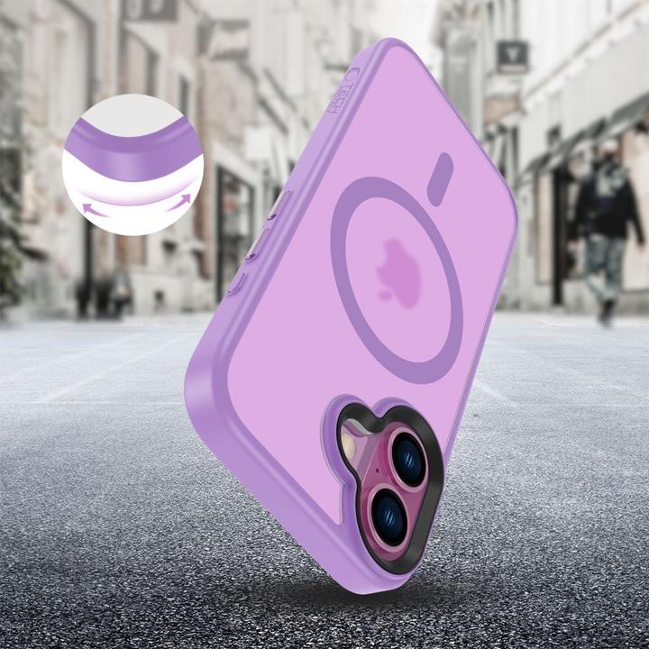 Produktbild Tech-Protect MagMat MagSafe iPhone 16 Case - Purple (Apple iPhone 16)