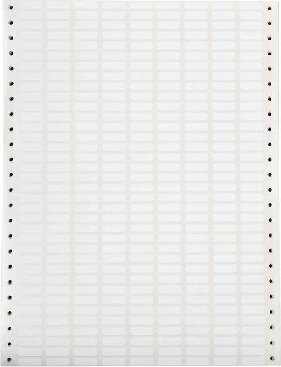 Produktbild Brady DAT-27-619-10, Polyester, matt, Weiss, 19,05 x 6,35mm, permanent, 9-bahnig, f. Nadeldrucker (