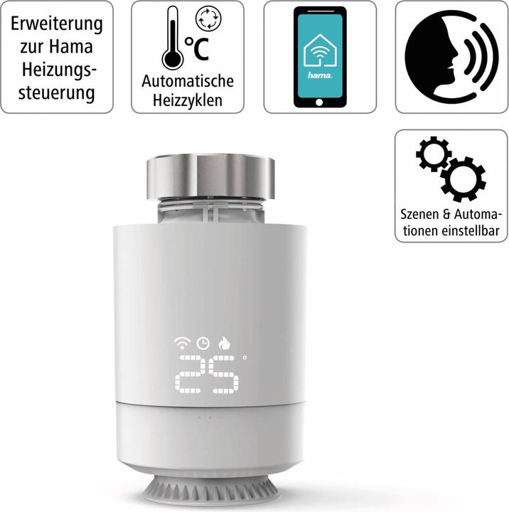 Actual product image Hama Smart radiator thermostat