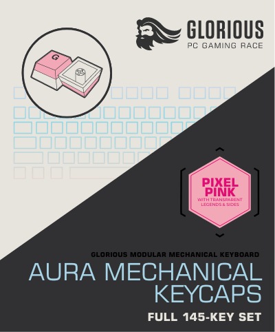 Actual product image Glorious PC Gaming Race Aura Keycaps V2