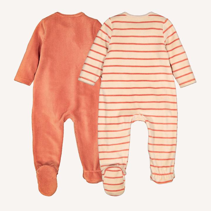 Image du produit La Redoute Collections 2er-Set einteilige Pyjamas aus Samt (80, 86)