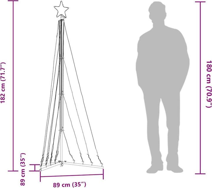 Produktbild vidaXL LED-Weihnachtsbaum