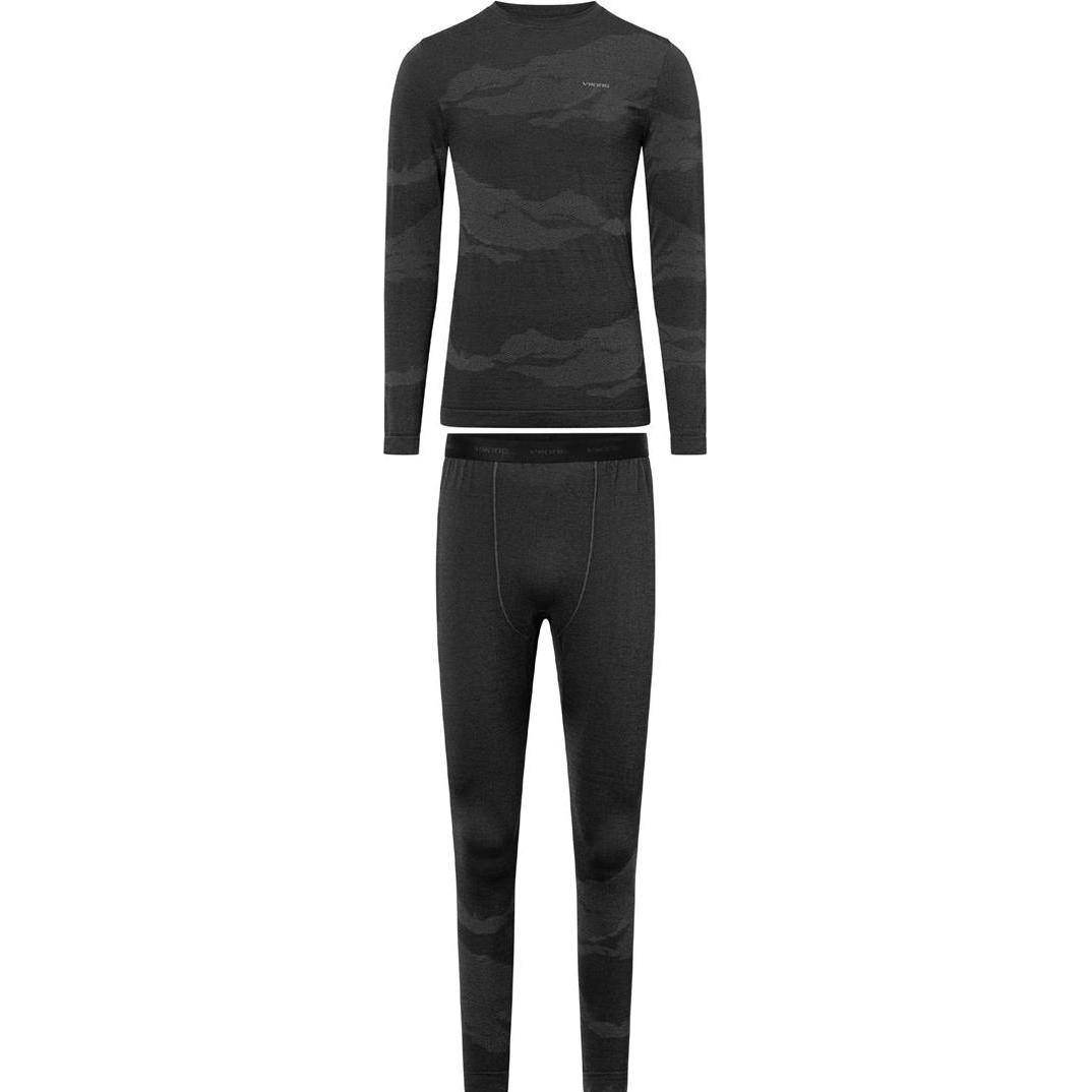 Viking, Uomini, Intimo termico, Bielizna męska Gasher Man Set Merino roz. L czarna (L), Nero, L