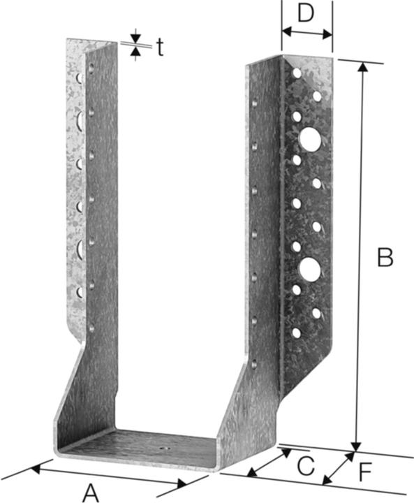 Immagine prodotto Simpson Sst Supporti per travi SIMPSON BSNN (Travetto appendiabiti, 1 pz.)