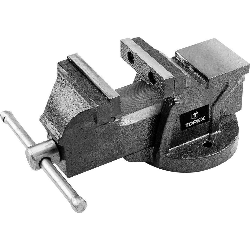 Topex, Schraubstock + Zwinge, 100 mm Amboss-Schlosserklammern 07A110