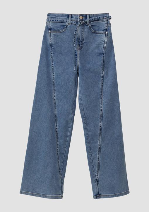 Produktbild S.Oliver Jeans-Hose Jeans / Regular Fit / High Rise / Wide Leg / Waschung / Textilgürtel (140)