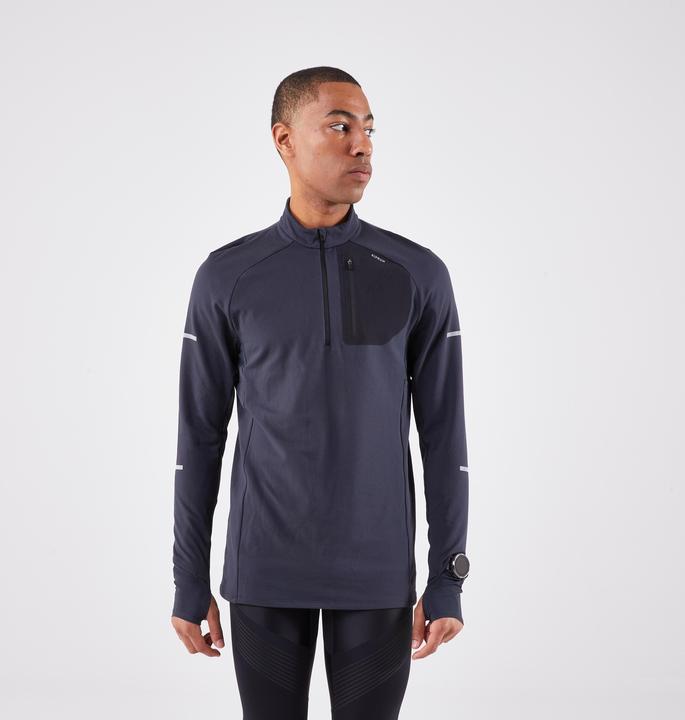 Image du produit Kiprun Maillot de course à manches longues homme avec fermeture éclair - Run 900 warm noir (S)