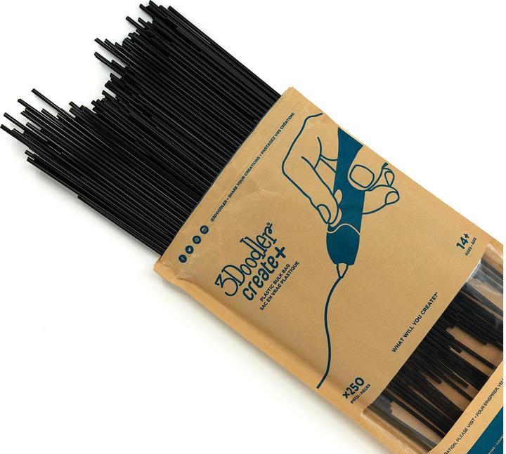 Productafbeelding 3Doodler MAAK FILAMENT PLA ZWART PL01-TUXB-250 (PLA, 3 mm, 524 g, Zwart)