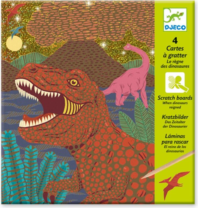 Djeco Scratch pictures dinosaur
