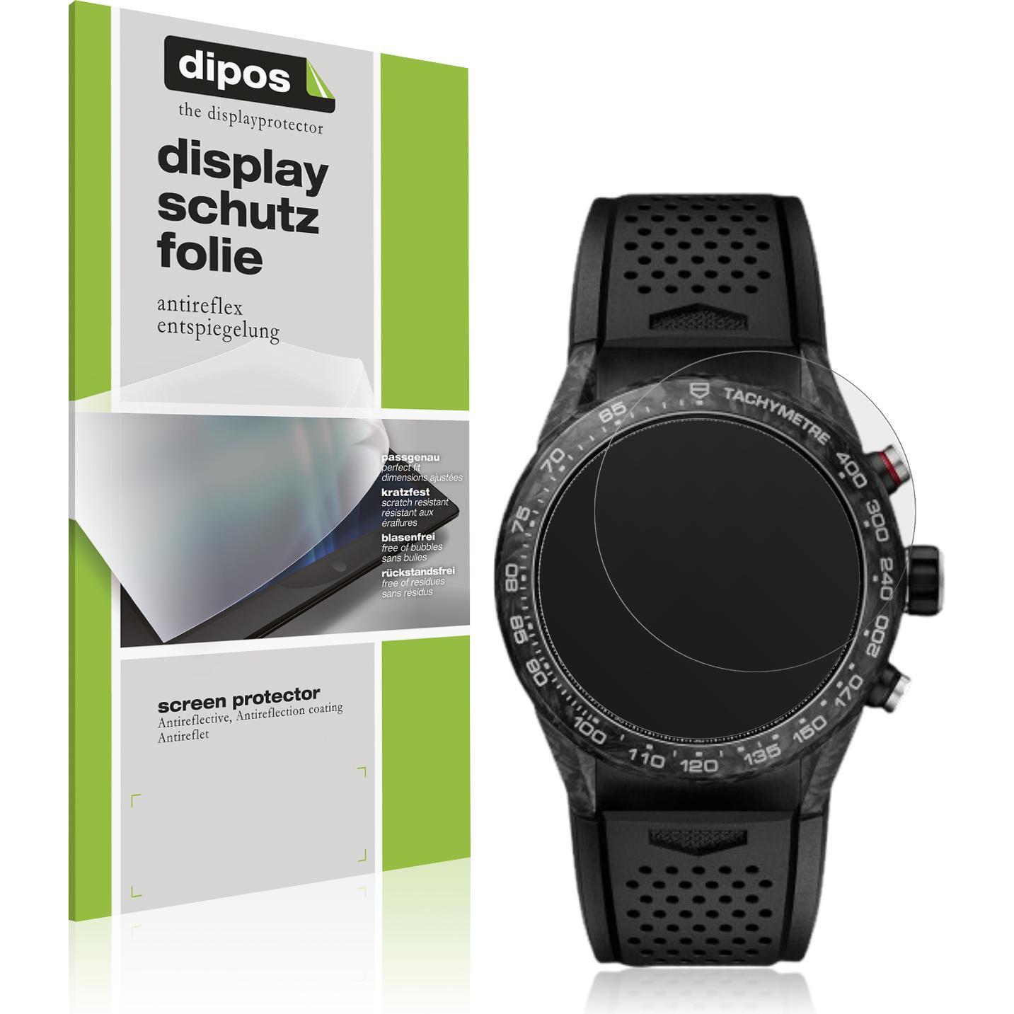 Dipos Schutzfolie Matt für Tag Heuer Carrera 45mm, Smartwatch Schutzfolie, Transparent