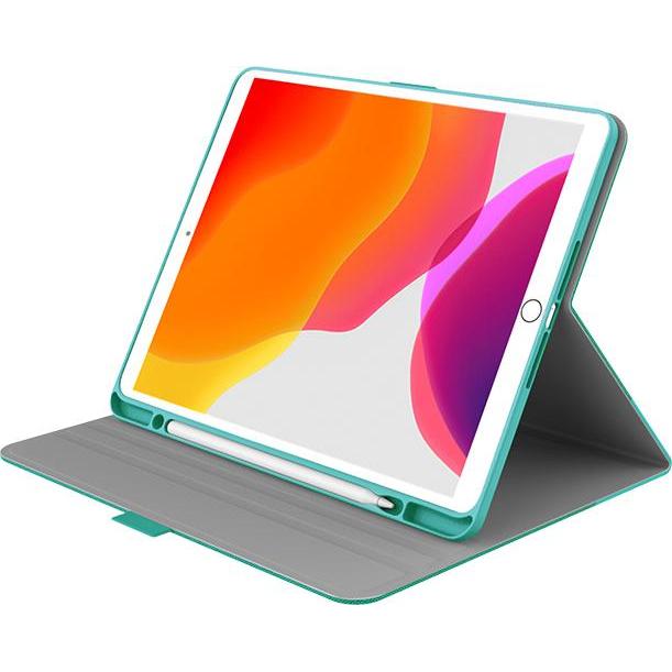 Thumbnail - Cygnett TekView Slim Case for iPad 10.2" (2019) devices with Apple Pencil holder - Jade/Green (iPad 10.2), Tablet Hülle,...