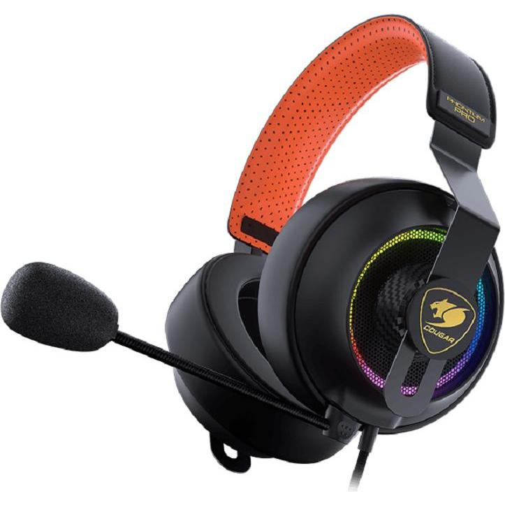 Cougar Phontum Pro Prix Orange, Verkabelt, Gaming, 20 - 20000 Hz, 440 g, Kopfhörer, Orange (Kabelgebunden), Gaming Heads...