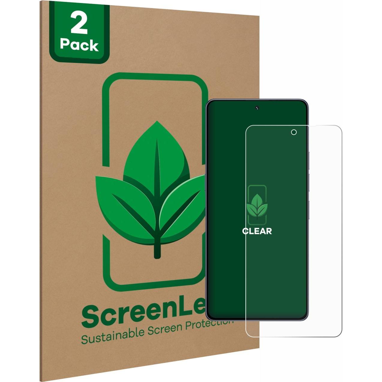ScreenLeaf Schutzfolie nachhaltiger Displayschutz Displayschutzfolie Folie Klar Transparent (2 Stück, Umidigi A5 Pro), S...