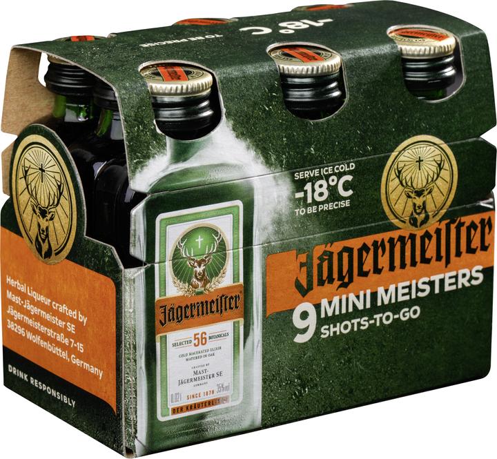 Actual product image Jägermeister 9-Pack (1 x 2 cl)