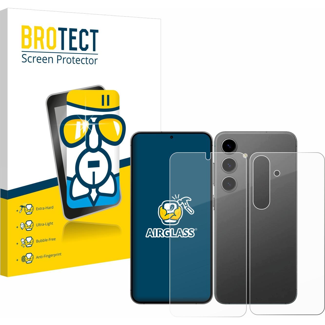 BROTECT AirGlass Panzerglasfolie (1 Stück, Samsung Galaxy S24), Smartphone Schutzfolie, Transparent