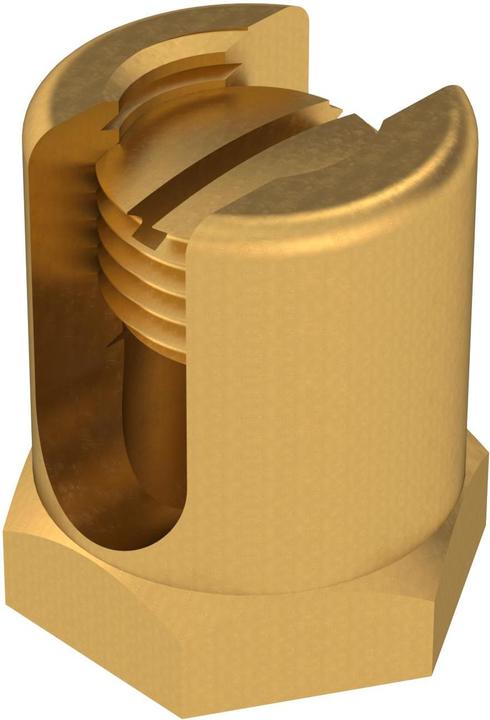 Image du produit OBO Bettermann OBO B 33021 Vis de mise à la terre M6 35mm CuZn avec filetage de fixation