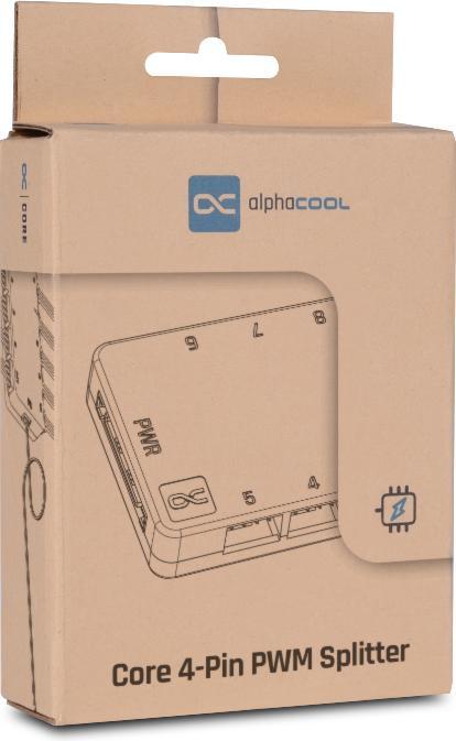 Immagine prodotto Alphacool Alpha Core 10x 4-pin PWM splitter SATA 1022268 (10 Ventilatore)