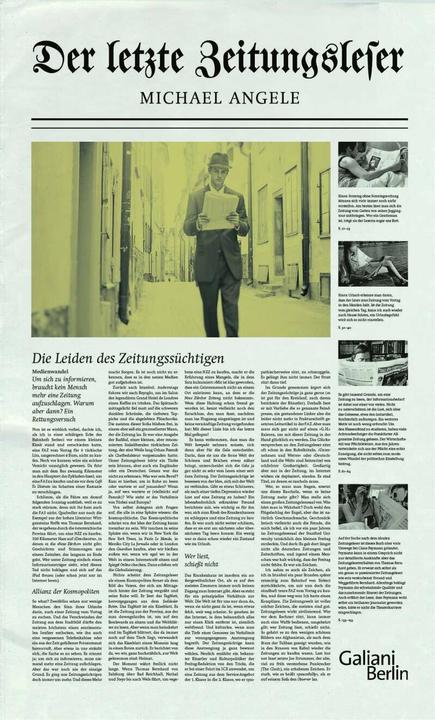 Produktbild Der letzte Zeitungsleser (Deutsch, Michael Angele, 2016)