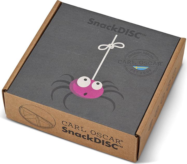 Produktbild Carl Oscar Small SnackDISC ™ 5 chamber rotating Gray - Spider snack container