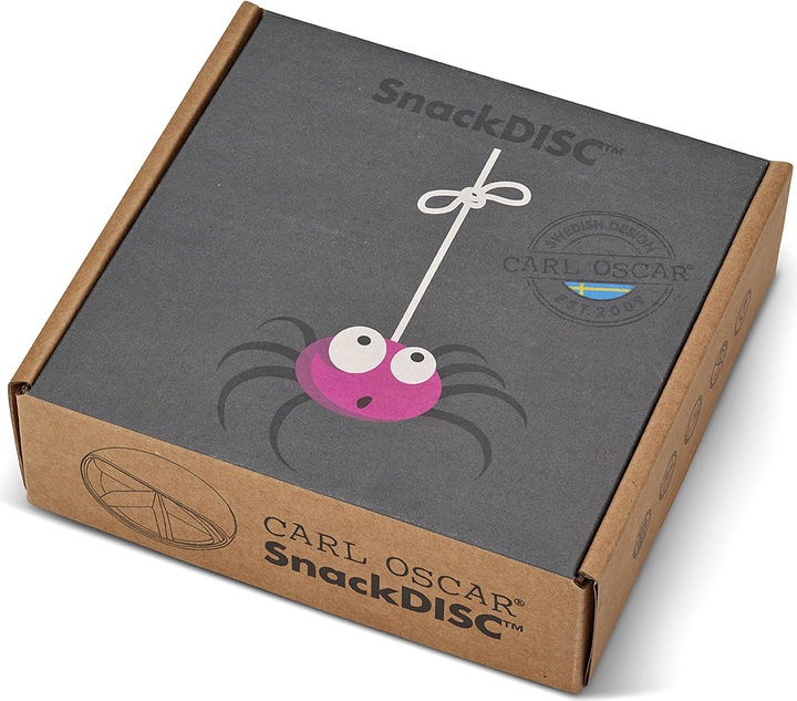 Image du produit Carl Oscar Small SnackDISC ™ 5 chamber rotating Gray - Spider snack container