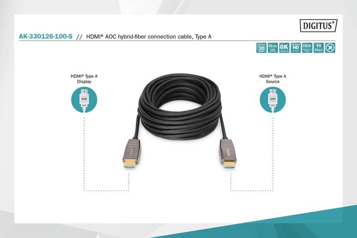 Productafbeelding Digitus HDMI - HDMI (10 m, HDMI, 2.1)