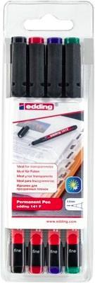 Produktbild Edding Ohp (Blau, Grün, Rot, Schwarz, 0.60 mm, 4 x)